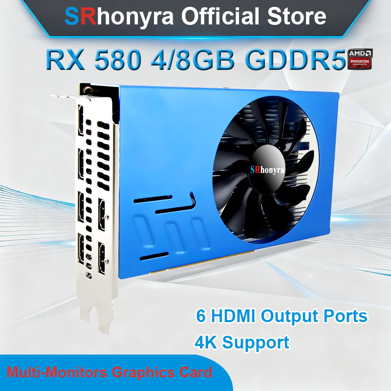 Rx 580 8Gb 2048Sp Gpu - Kartu Grafis SRhonyra AMD RX580 4/8GB