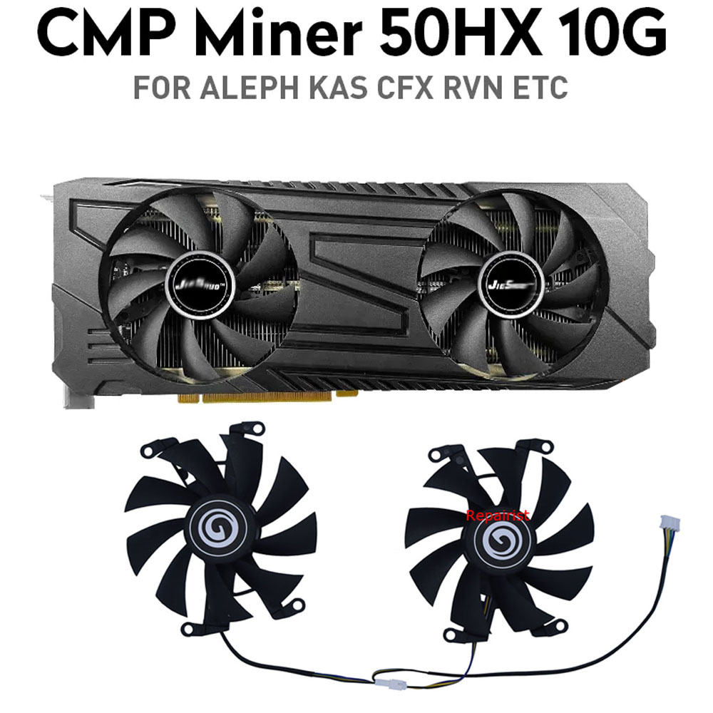 Cmp 50Hx Mining Card - 2 buah/set, kipas kartu penambangan grafis,