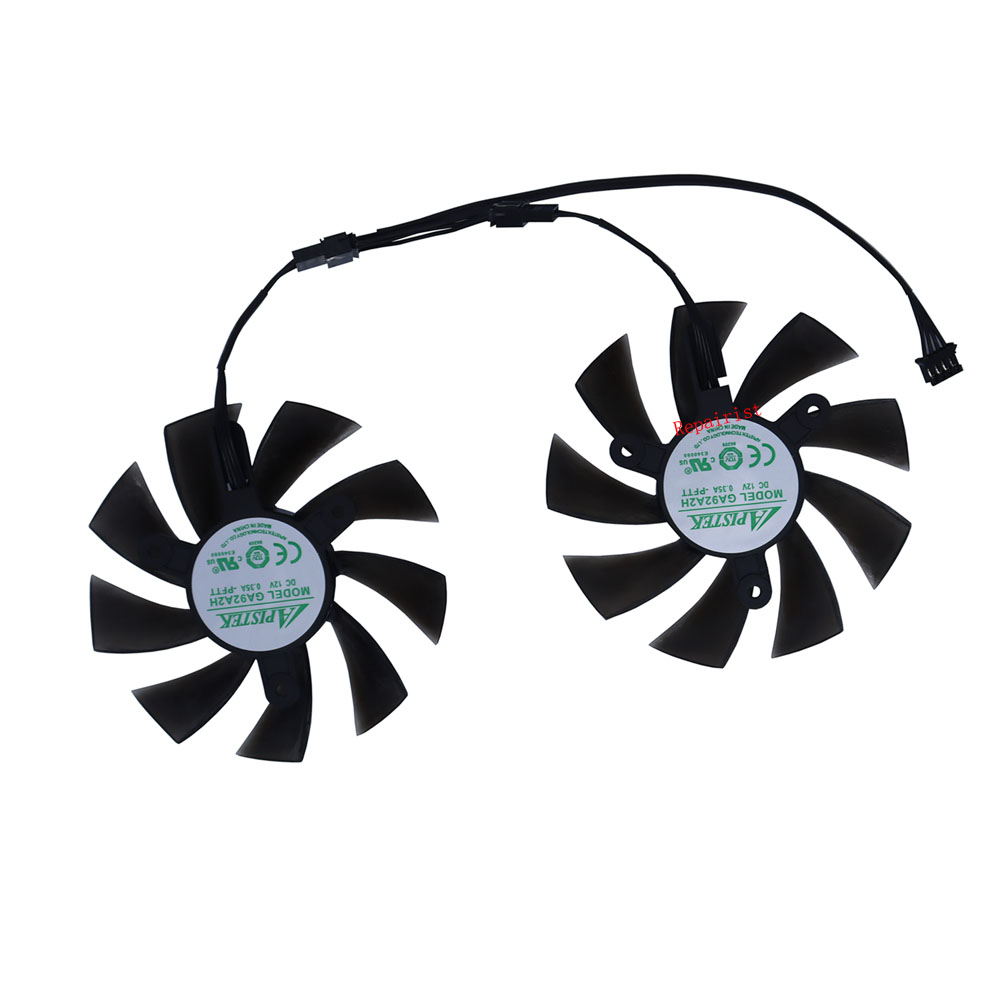 Rx 580 8Gb 2048Sp Gpu - Pendingin Grafis Kipas Kartu Video GPU