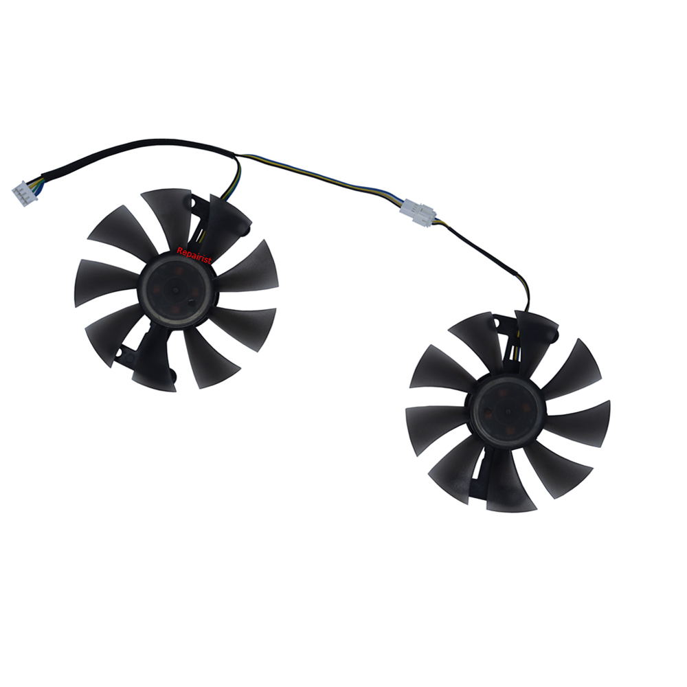 2 buah/set, kipas kartu Video, - Rx 580 8Gb 2048Sp Gpu ulasan dan harga