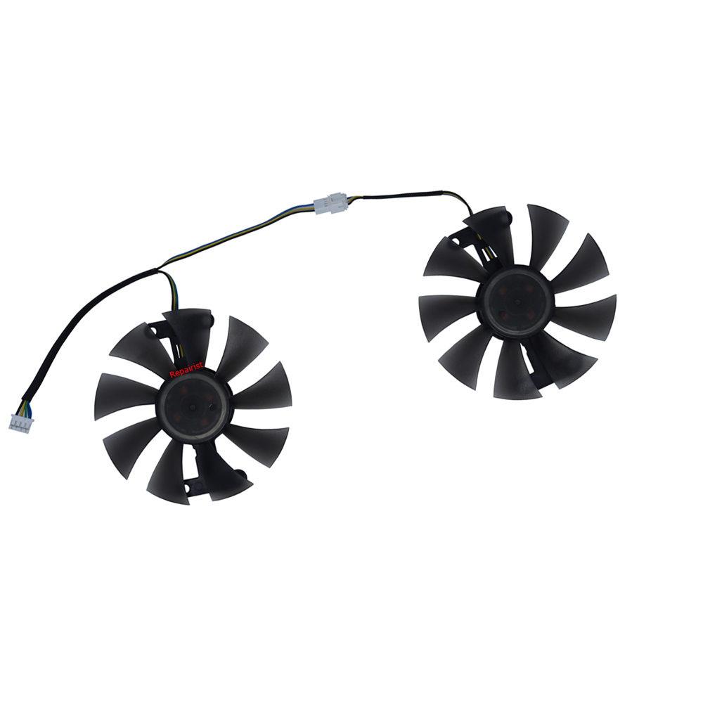 2 buah/set Fan, kipas kartu gr - Rx 580 8Gb 2048Sp Gpu ulasan dan harga