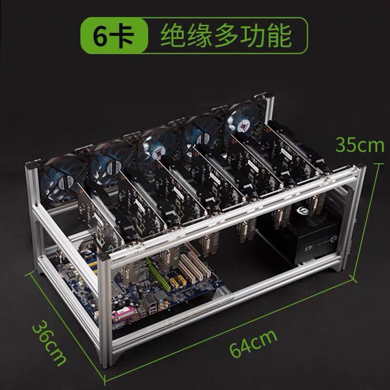 6 8 12 19 Rig Penambangan Pena - 12 Gpu Open Air Frame Case ulasan dan harga