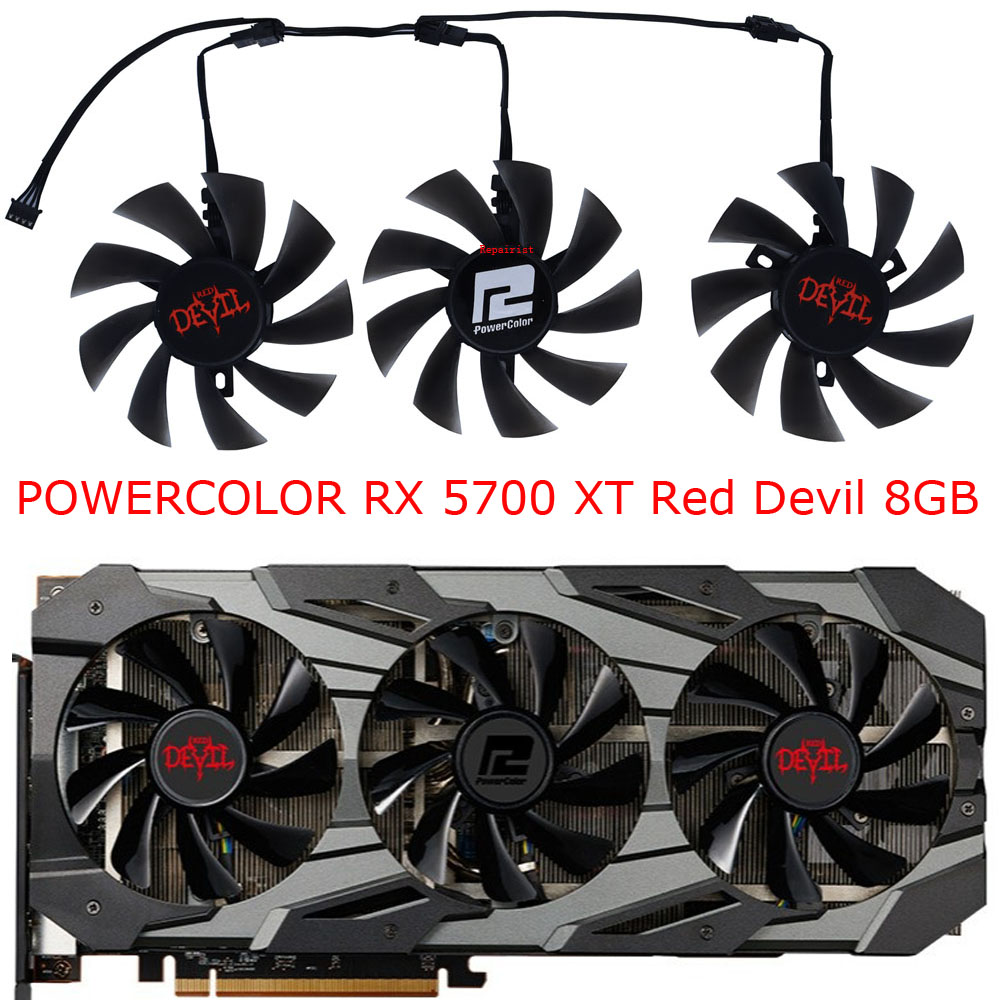 3 buah/set, pendingin DIY, Gra - Rx 5700 Xt 8Gb Video Card ulasan dan harga