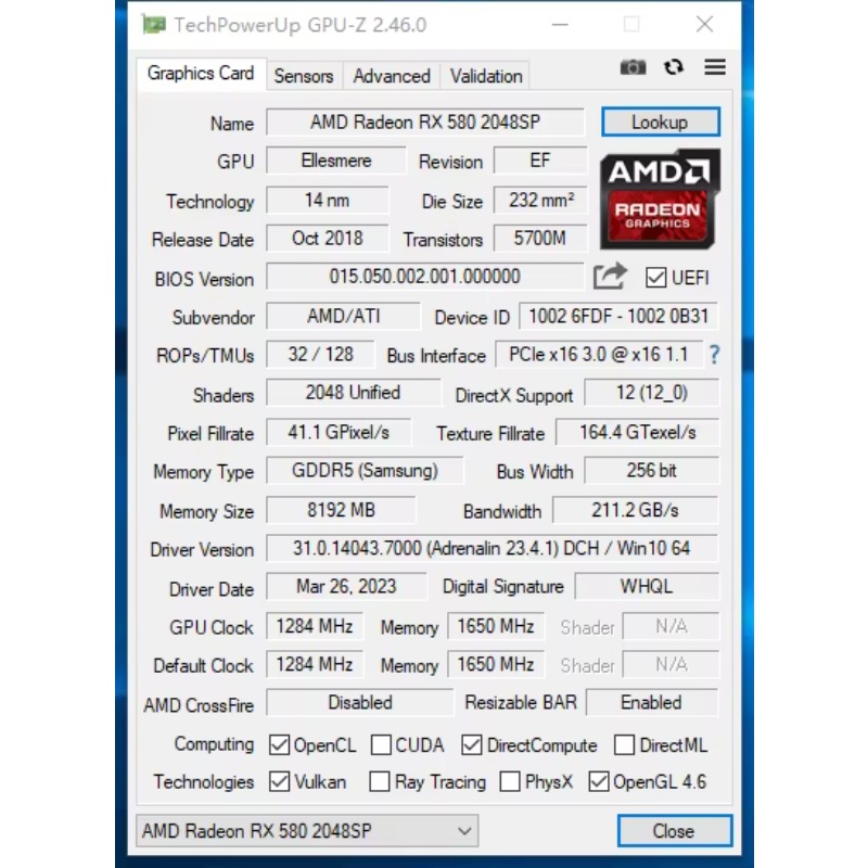 Kartu Grafis Hongyi DIY RX 580 - Rx 580 8Gb 2048Sp Gpu ulasan dan harga