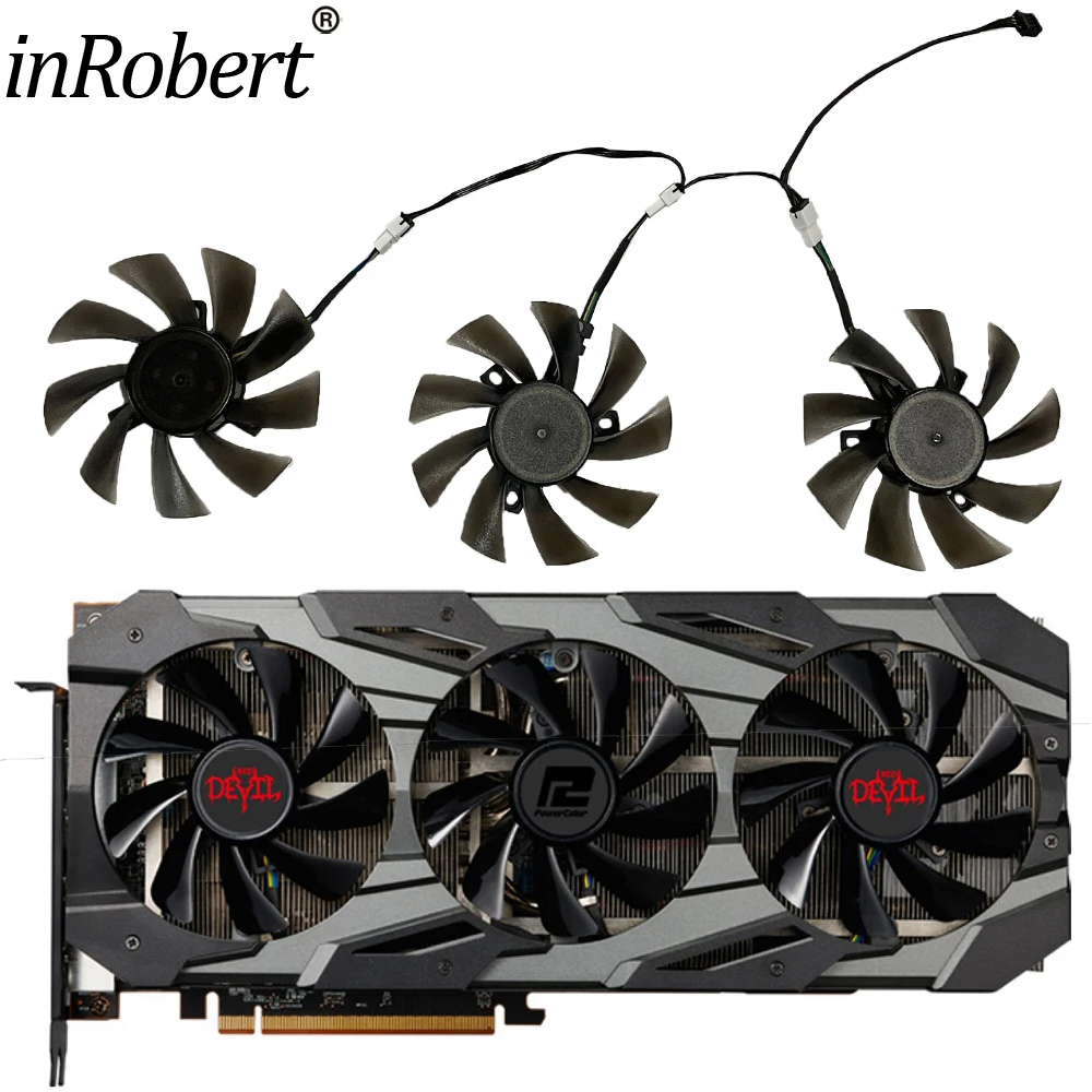 Kipas Kartu Video DIY 85MM T12 - Rx 5700 Xt 8Gb Video Card ulasan dan harga