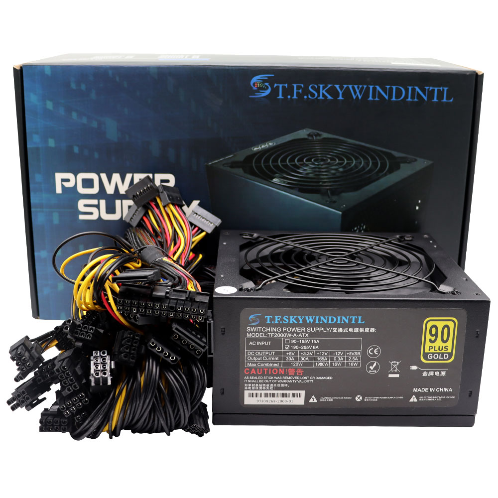 T.F.SKYWINDINL 2000W ATX catu  - 2000W Atx Mining Power Supply ulasan dan harga